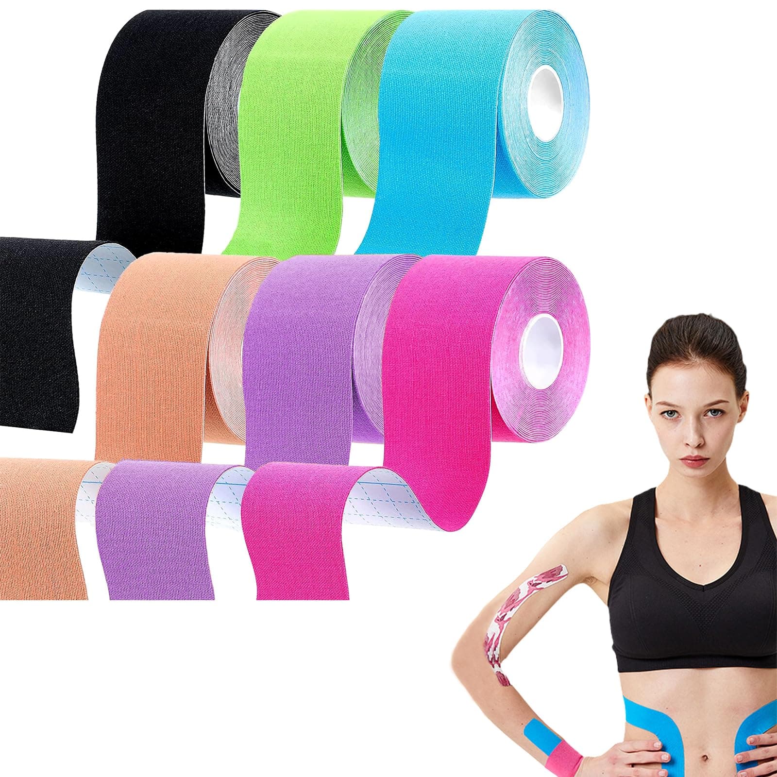 Sugarzoon 6 Rollos de Cinta de Kinesiología