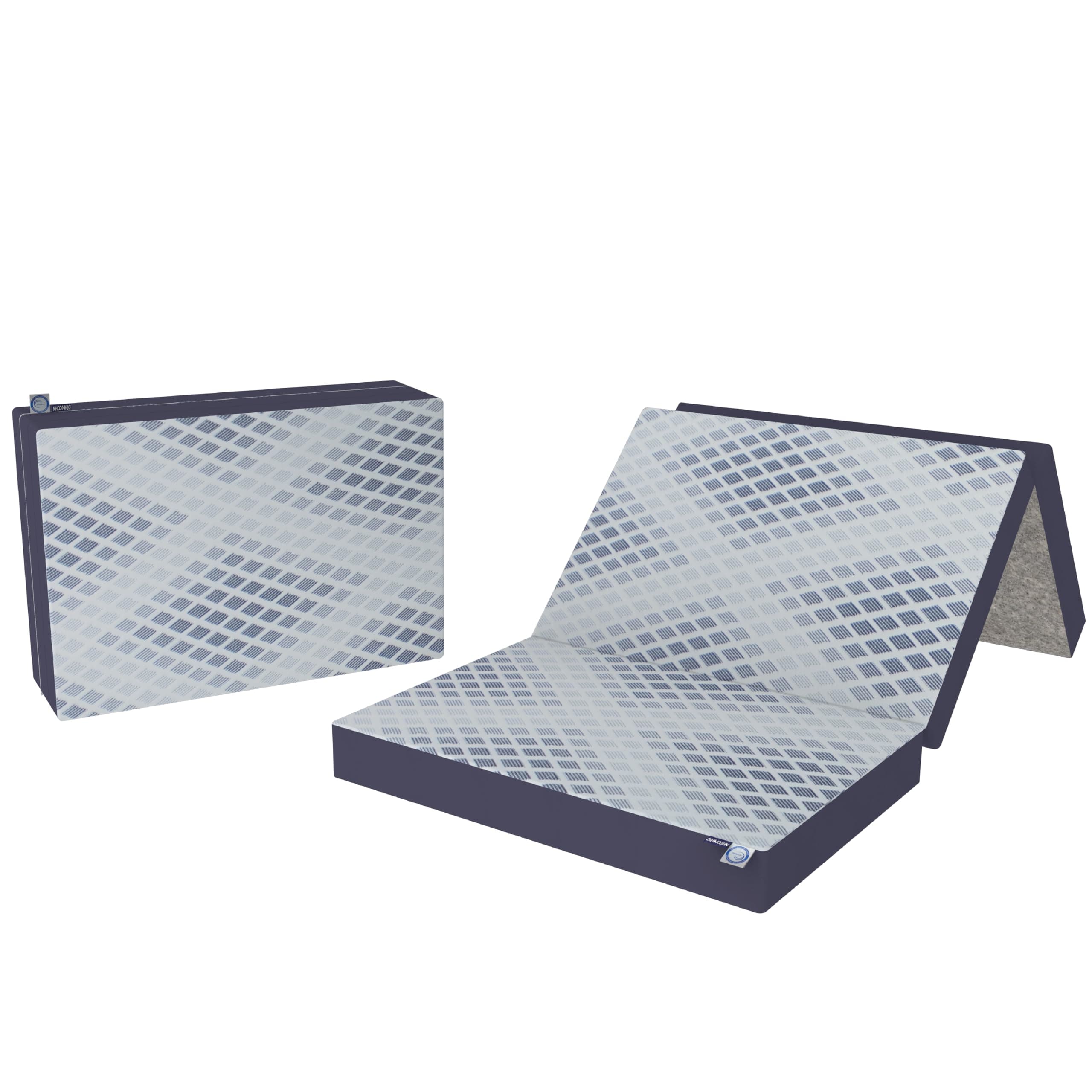 DR JOOHN Colchón Plegable Individual 190x89x9 cm Diseño Portátil