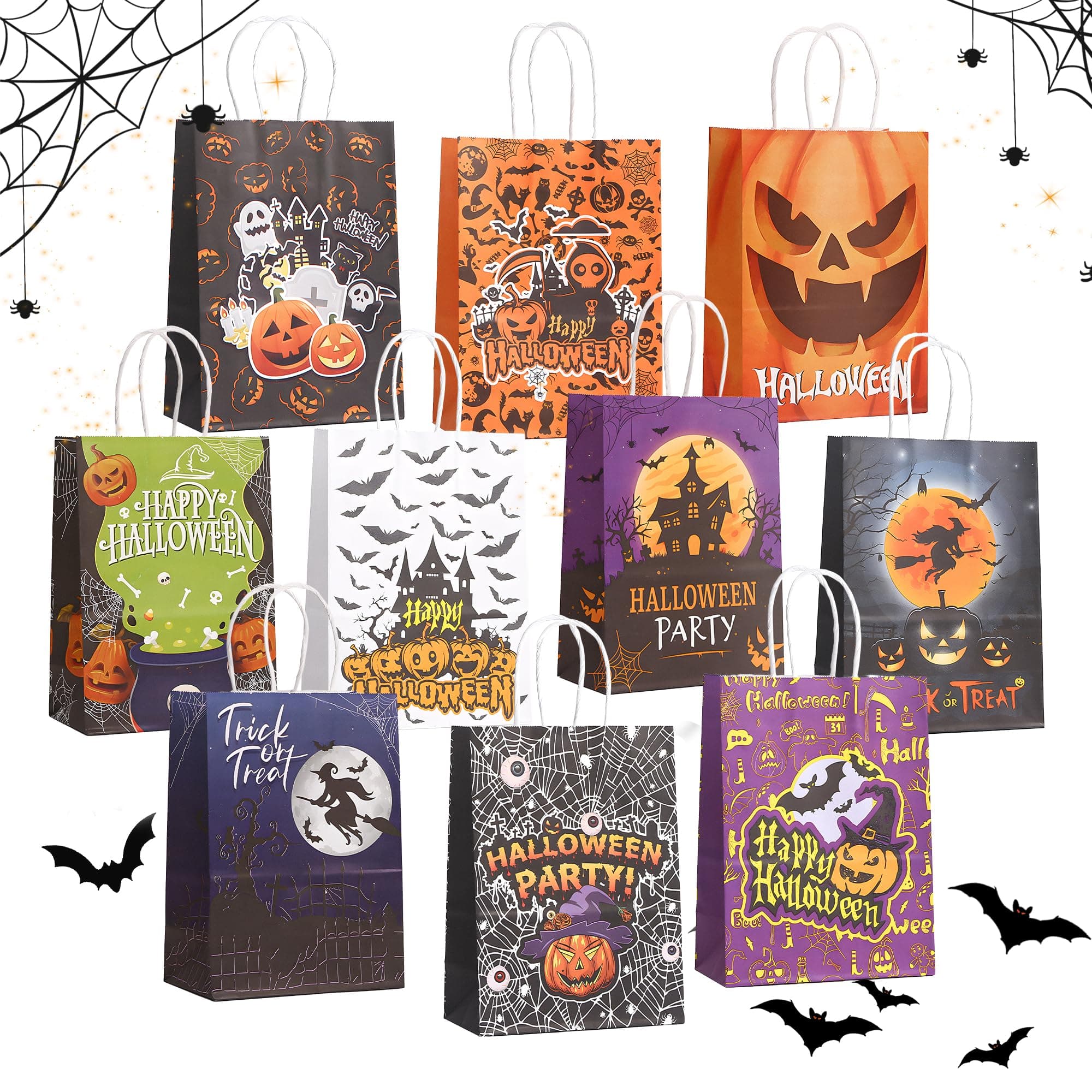 BYHANG 30 Bolsas Halloween Dulces