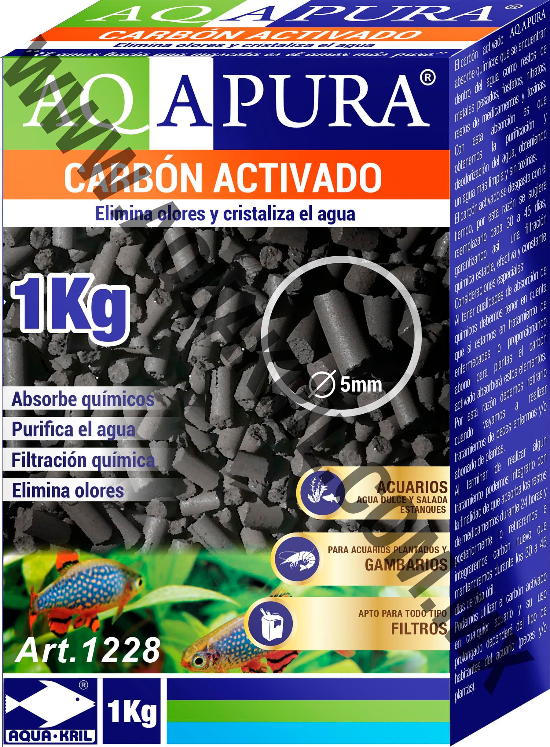 Aqapura 1228 Carbon Activado Pellets 1 Kg