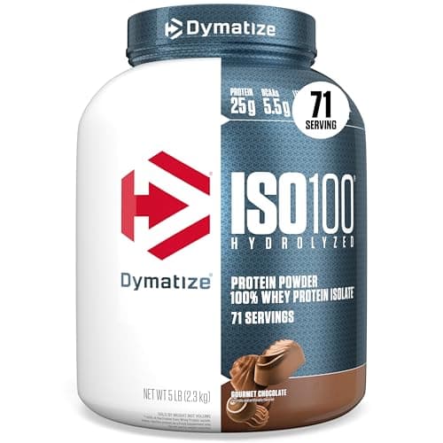 Dymatize - Proteína hidrolizada en polvo. ISO100 Gourmet Chocolate 2.3Kg