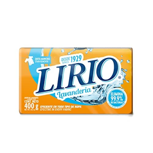 Jabón en barra Lirio Lavandería Amarillo para eliminar manchas profundas 400g
