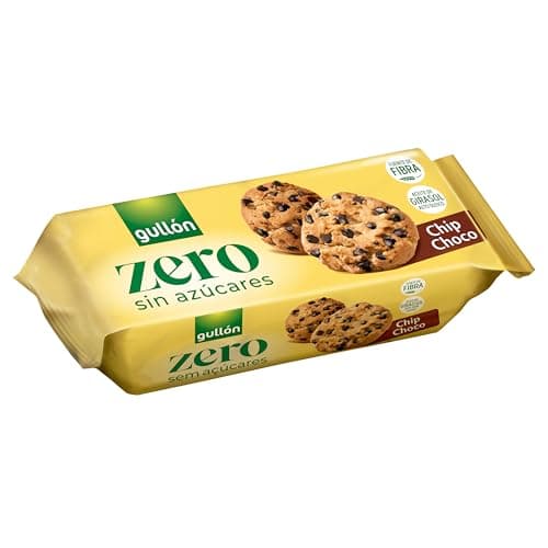 Gullón Galleta Chip Choco sin Azúcar 12 galletas, 125 g