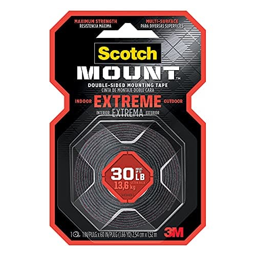 Scotch-Mount 3M Cinta de Montaje Doble Cara, Adhesión Extrema, 24 mm x 1.52 m, 1 rollo, Soporta Hasta 13.6Kg