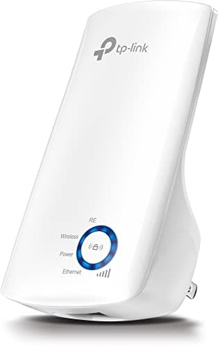 TP-Link TL-WA850RE Repetidor de WiFi Extensor de Cobertura Inalámbrico Universal, 300Mbps, Enchufe de Pared, Tipo Plug and Play, Puerto Ethernet, Luz Indicadora de Señal Inteligente