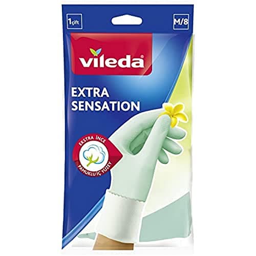 Vileda Guante Látex Extra Sensation Talla Mediana Interior