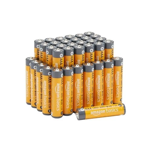 Amazon Basics Pilas alcalinas AAA de alto rendimiento, 1.5 voltios, 10 años de vida útil, 36 unidades (paquete de 1)