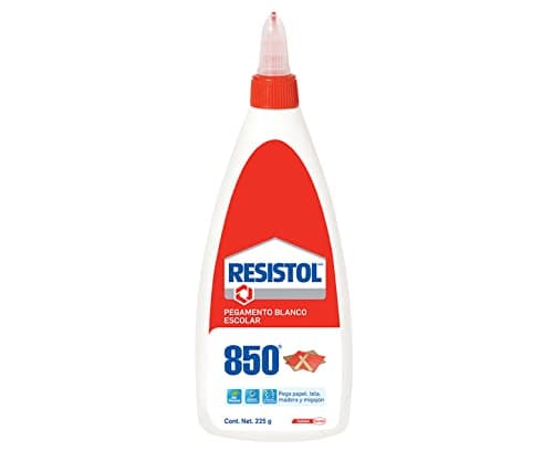 Resistol 850 Escolar, pegamento blanco para el hogar, escuela y oficina, resistol no tóxico