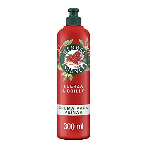 Herbal Essences Crema para Peinar Granada y Proteína Vegana 300 ml - Fuerza y Brillo