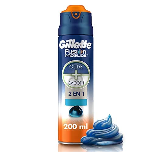 GILLETTE Fusion Proglide, Gel para Afeitar para Afeitar Barba de 200mL, para Rasurar al Ras