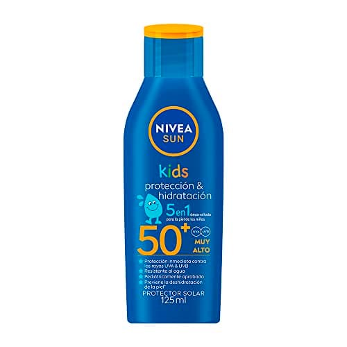 Protector Solar Corporal NIVEA SUN Protección & Hidratación Kids FPS 50+ 125Ml, Sin Fragancia
