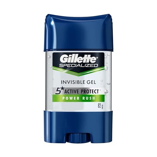 Gillette Gel Invisible Antitranspirante Specialized Power Rush 82 g