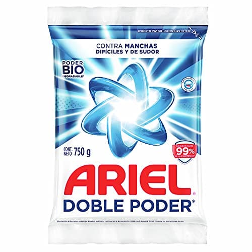 Ariel Limpieza Profunda a la Primera Detergente en Polvo, 750g, Jabón en Polvo para Ropa con Polvo Ultra Fino de Rápida Disolución y Nueva Bio Espuma Inteligente*