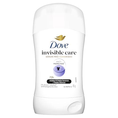 Dove Antitranspirante en Barra Invisible Dry desodorante para mujer con 48 horas de protección, 45 g