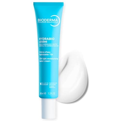 BIODERMA, Hydrabio Light Crema Ligera Hidratante, Ácido Hialurónico, Piel Normal a Mixta