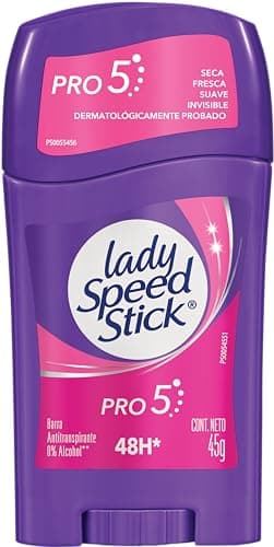 Lady Speed Stick Desodorante Antitranspirante Pro 5 en 1 en Barra 45 g. Seca