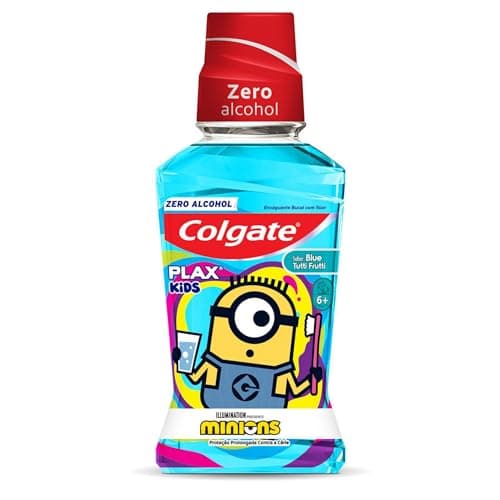 Colgate Enjuague Bucal Plax Kids Minions 250 ml. Protección Prolongada contra Caries