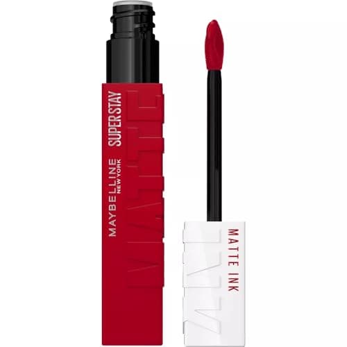 Maybelline SuperStay Matte Ink Labial Líquido, Larga Duración 16 Horas, Alta Pigmentación Sin Transferencia, Aplicador de Precisión en Flecha, 20 Pioneer, 5 ml