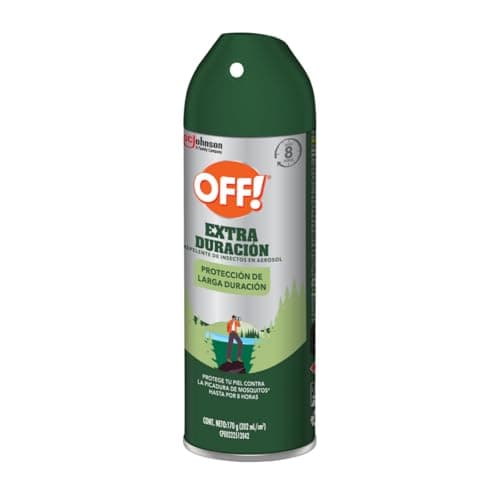 OFF! Extra Duración, Repelente de Insectos en Aerosol de Uso Diario, Dermatológicamente Testeado, Protección Duradera, Resistente al Agua y al Sudor, 170G