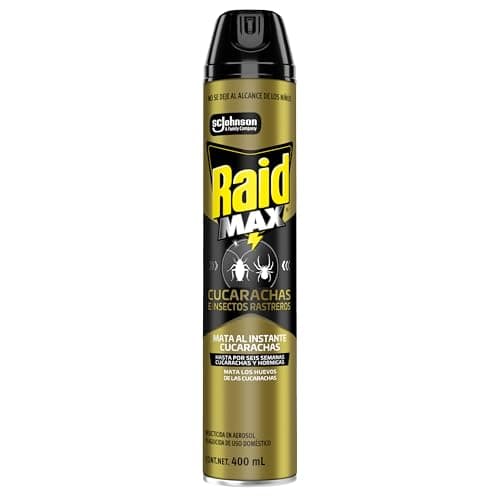 Raid Insecticida Max Mata Animales Rastreros, 400 ml