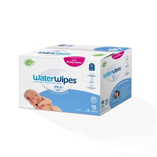WATERWIPES, Toallitas Húmedas Originales para Bebés, Limpieza y Comodidad, Hipoalergénicas, 15 Paquetes Incluidos