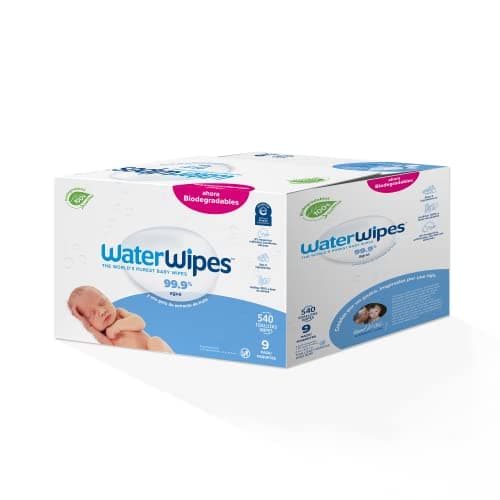 WATERWIPES, Toallitas Húmedas Originales para Bebés, Limpieza y Comodidad, Hipoalergénicas, 9