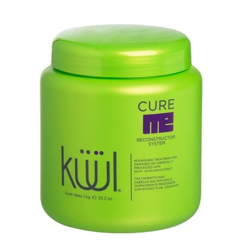 KÜÜL - Tratamiento para Cabello Maltratado Cure Me Reconstructor 1L. Aporta Brillo, Suavidad e