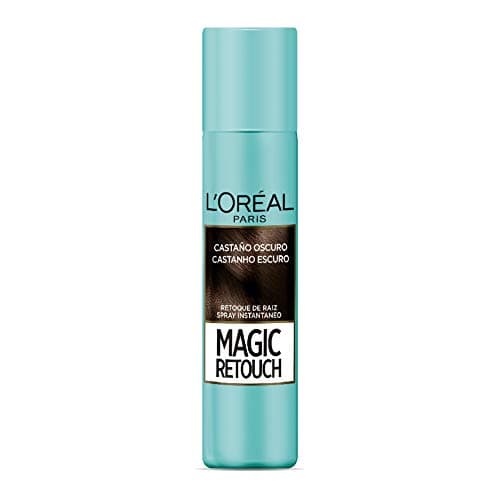L'Oréal Paris Magic Retouch Retocador de Canas y Raíces, Cobertura Instantánea y Facíl Aplicación, Tono Castaño Oscuro, 75ml