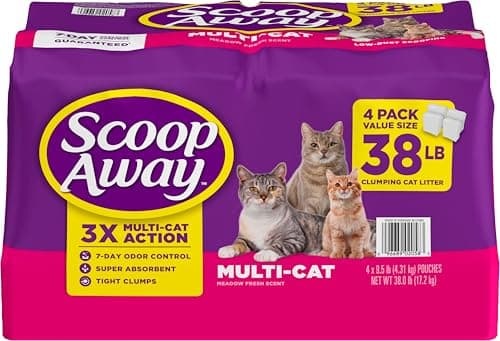 Arena aglutinante para Gato Scoop Away, 38 lbs - 17 kg
