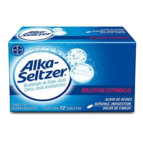 Alka Seltzer Antiácido, Alivio de los Síntomas de Malestares Estomacales como Dolores de Cabeza
