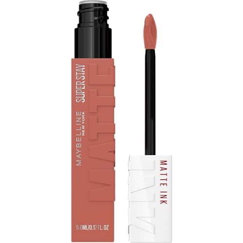 Maybelline SuperStay Matte Ink Labial Líquido, Larga Duración 16 Horas, Alta Pigmentación Sin Transferencia, Aplicador de Precisión en Flecha, Tono 65 Seductress, 5 ml