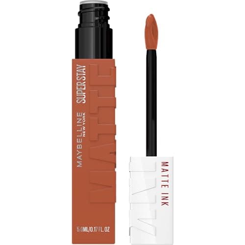 Maybelline SuperStay Matte Ink Labial Líquido, Larga Duración 16 Horas, Alta Pigmentación Sin Transferencia, Aplicador de Precisión en Flecha, Tono 70 Amazonian, 5 ml