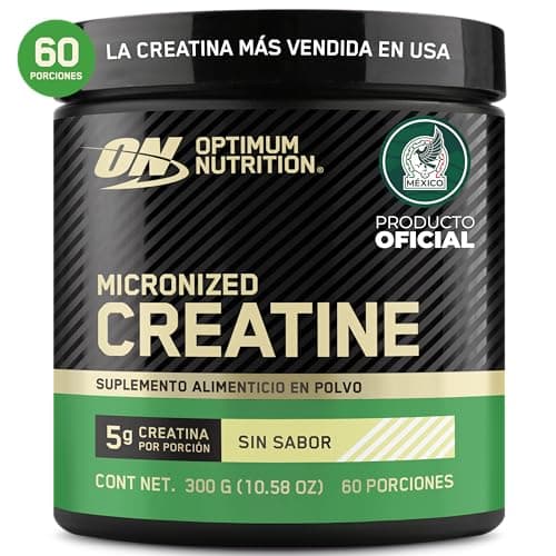 Optimum Nutrition Creatina en Polvo Sin Sabor 300G, 60 Servicios