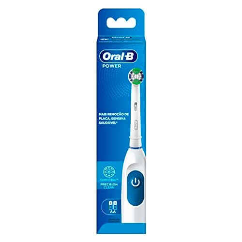 Oral B Power, Cepillo de Dientes Electrico, Cabezal Redondo Precision Clean, Limpieza Profunda