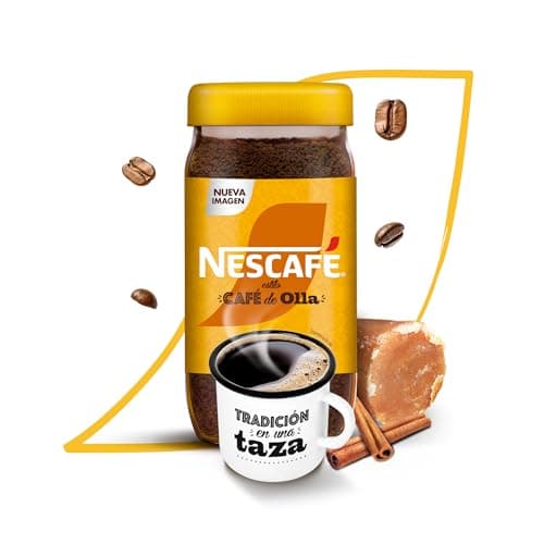 Nescafé Café de Olla 100% Café Soluble Sabor Canela y Piloncillo | Granos Robusta Frasco de 170g