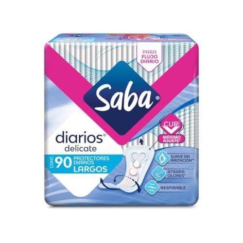 Saba Protectores Diarios Largos, 90 piezas