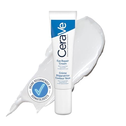 CeraVe Crema Reparadora Contorno de Ojos, con Ceramidas y Ácido Hialurónico, para Ojeras y Bolsas, Hidratante, Apto para Pieles Sensibles, No Comedogénica, 14 ml