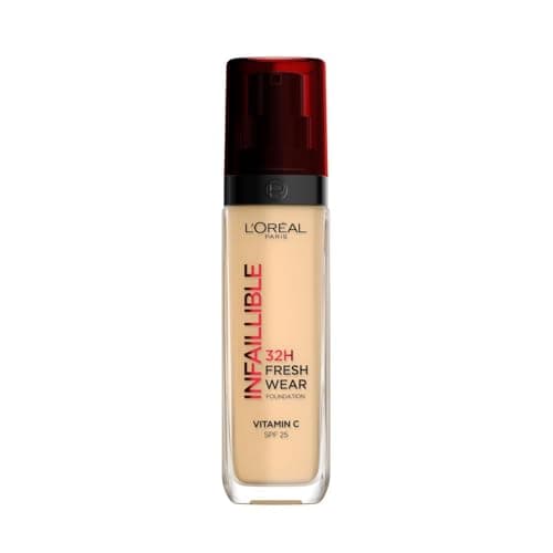 L'Oreal Paris Infallible 32H Freshwear Base de Maquillaje Líquida Larga Duración Alta Cobertura