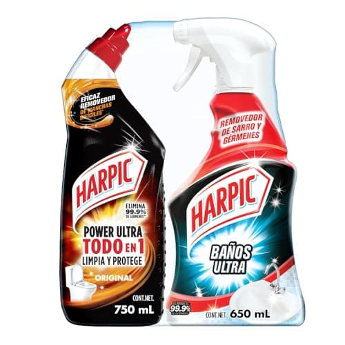 Harpic Harpic Power Ultra + Harpic Baños Ultra, Paquete De 2, color, 2 count, pack of/paquete de