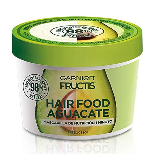 Garnier Fructis Hair Food Mascarilla Aguacate, Nutrición para Cabello Seco que Nutre y Repara Intensamente, con Fórmula Vegana y sin Colorantes ni Parabenos, 350 ml