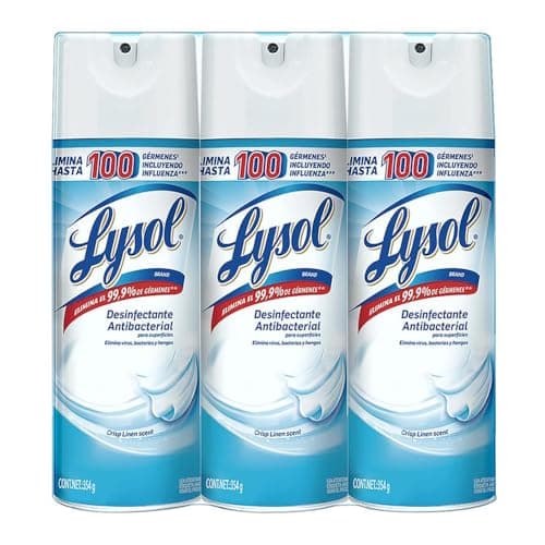 Lysol Aerosol Desinfectante Crisp Linen