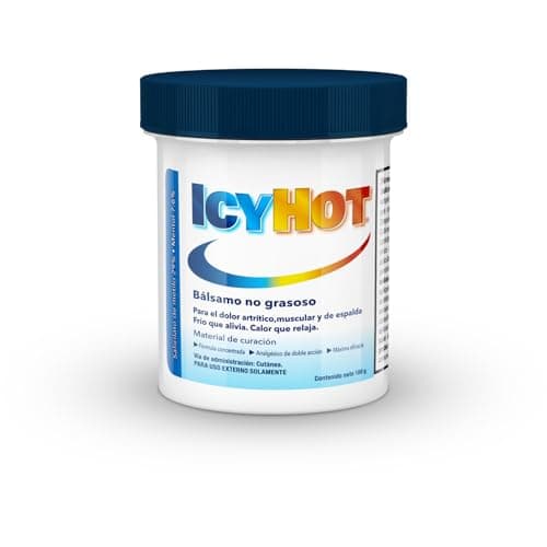 Icy Hot Bálsamo Analgésico para el Dolor Artrítico, Muscular y de Espalda 100 g. Doble Acción que