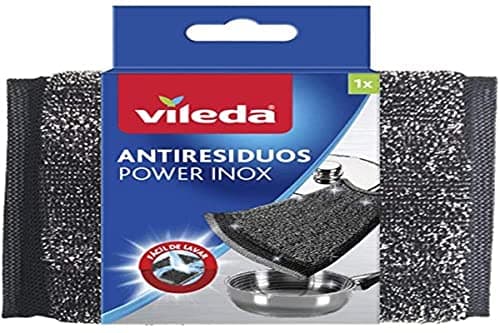 Vileda Fibra Lavatrastres Antiresiduos Power INOX Limpieza