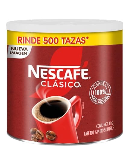 Nescafé Clásico Café 100% Puro Soluble Bote de 1Kg