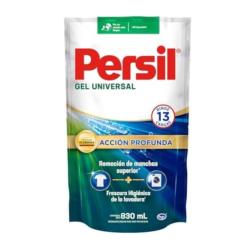 Persil - Detergente Gel Universal 830ml Jabón Líquido para Ropa Acción Profunda (11 cargas)