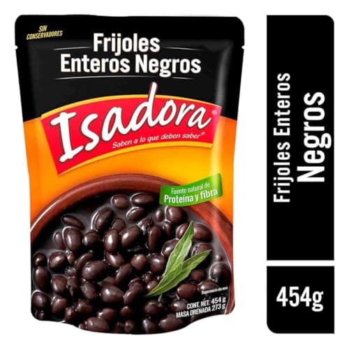 Isadora, Frijoles Enteros Negros, 454 gramos