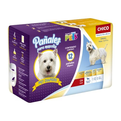 Dry Pet PAÑALES CH P/PERRO - 12 PZ
