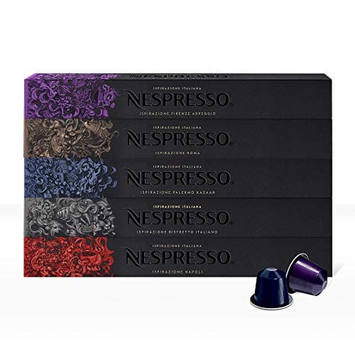 Nespresso, Café Intenso, Paquete de 50 cápsulas de Sistema Original (Inlcuye 10 cápsulas de cada