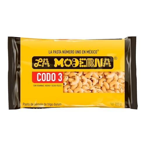La Moderna, Codo 3, Pasta Para Sopa, 220 Gramos