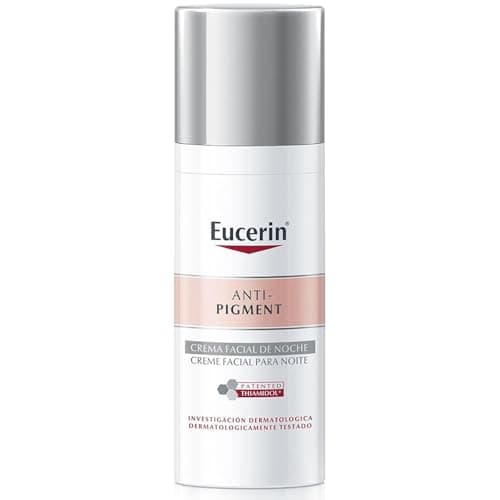 EUCERIN Anti-Pigment Crema Facial de Noche 50ml Con Thiamidol, que actúa en la raíz de la hiperpigmentación y Dexpanthenol para mayor hidratación